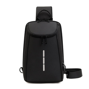 Nouveau Sac de Poitrine Antivol Grande Capacité pour Homme, Idéal Cyclisme, Affaires et Voyage, Design Bandoulière Unique - Product Image 1