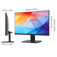 KOORUI Monitor FHD de 27 pulgadas, monitor de escritorio para negocios, pantalla IPS para PC, 75Hz, 5ms, tiempo de respuesta, monitor de oficina sin marco