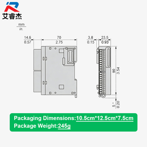 Module d'extension PLC TM3DQ16U d'origine, neuf, 16 sorties transistor NPN, contrôleur logique programmable Modicon TM3 PLC - Product Image 2
