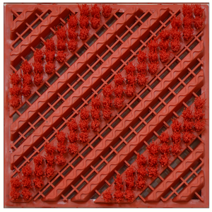 Alfombrilla de plástico para puerta de <span class=keywords><strong>suelo</strong></span>, cepillo antideslizante, alfombrilla hueca, <span class=keywords><strong>tres</strong></span> en uno, alfombrilla de azulejos modulares de tríada entrelazada - Product Image 6
