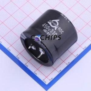 ตัวเก็บประจุอิเล็กโทรไลต์อะลูมิเนียมแบบ Snap-in รุ่น RDC450V330M35*30 V ชนิด Through hole (THT) ขนาด D35xL30 มม. 330uF 20% 450V 10 มม. - Product Image 1