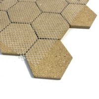 Vente chaude Hexagone Terre Cuite Mosaïque Carrelage Cuisine Dosseret Métro Brique Tuile Pour La Décoration De La Maison