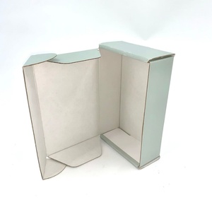 Boîte d'expédition en carton ondulé bleu poussière personnalisée, impression recto-verso, emballage produit, vente chaude - Product Image 6