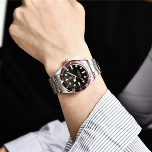 Nuovo <span class=keywords><strong>Orologio</strong></span> da Polso da <span class=keywords><strong>Uomo</strong></span> BENYAR 5179 Casual Meccanico di Moda <span class=keywords><strong>in</strong></span> <span class=keywords><strong>Acciaio</strong></span> Inossidabile, Impermeabile Fino a 100M con Lunetta <span class=keywords><strong>in</strong></span> Ceramica e Funzione Luminosa - Product Image 5