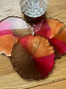 Posavasos de Resina Hecho a Mano con Diseño Artístico, Material de Primera Calidad y Aspecto Elegante, Ideal para Mesas de Centro - Product Image 4