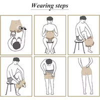 Culotte gainante invisible en silicone souple pour amincir le ventre, rehausser les fesses et les hanches, avec rembourrage pour un volume accru, pour femmes