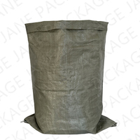 Paquet Jane moins cher vert pp tissé sac poubelle de sable vert militaire
