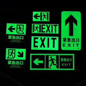 Benutzer definierte fluor zierende lumines zierende photo lu mines zierende Sicherheits symbole Glow in the Dark Signage - Product Image 5