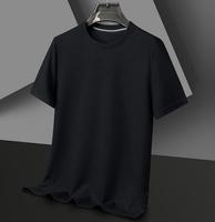 Ecoparty Nouveau T-shirt d'Été Gaufré à Col Rond et Manches Courtes pour Hommes, Haut Personnalisable avec Logo