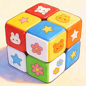 Cubo Mágico Personalizado 2x2 con Diseño de Dibujos Animados, Impresión UV a Todo Color, Juguete Educativo con Logotipo Personalizado para Actividades Escolares y Niños - Product Image 1