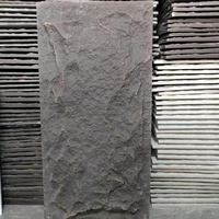 Panneau mural décoratif moderne en faux rocher imperméable 120CM*60CM*1.6CM, revêtement en pierre PU pour usage commercial extérieur