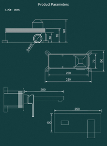 Grifo empotrado En cascada สี Oro <span class=keywords><strong>Rosa</strong></span> Para lavabos <span class=keywords><strong>de</strong></span> tocador - Product Image 4