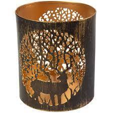 Bougeoir votif en métal coupé rond direct d'usine pour les mariages à la maison événements lanterne de noël décor de pâques en cire - Product Image 2