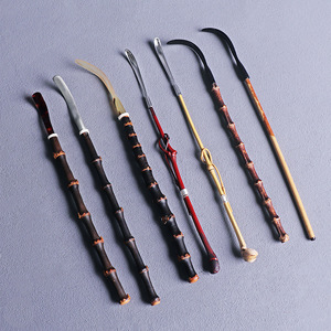 Handmade Purple Bamboo Tea Spoon Set Retro Design For Tea Ceremony Tools - Product Image 2