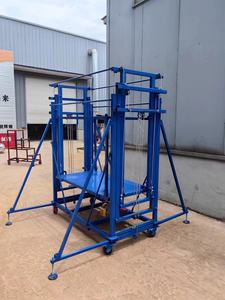 Новый стандарт для домашнего использования, электрическая подъемная платформа, складная Мобильная электрическая подъемная стойка для строительных лесов, компонент двигателя, стальной материал - Product Image 5