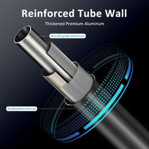 Bastão de Caminhada Ortopédico HEALTHBAZAAR, Bastão de Apoio LED em Liga de Alumínio Ajustável e Colapsável com Empunhadura de Borracha Personalizada - Product Image 4