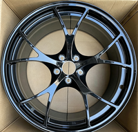 Jantes forgées personnalisées 5x130, 15 16 17 18 19 20 21 22 23 24 pouces, jantes noires, jantes en alliage, jantes de voiture de course