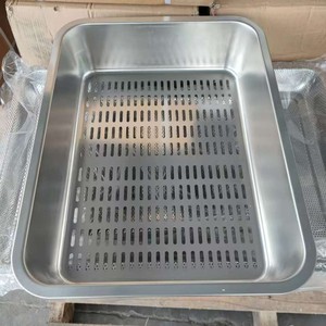 Stainless Steel <b>Cat</b> Litter <b>Box</b> with Spill Proof Lid Filtering System Extra Large Size Removable Toilet In Stock Open Top Litter - Product Image 4