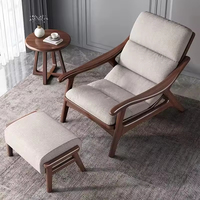 Fauteuil à bascule en bois massif JP, chaise de loisirs pour balcon, canapé paresseux pour une personne