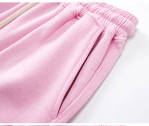 Pantalones cortos transpirables con estampado de gofres con logotipo personalizado a la moda de alta calidad al por mayor, pantalones medianos holgados de calle de 360g para hombres y mujeres - Product Image 4