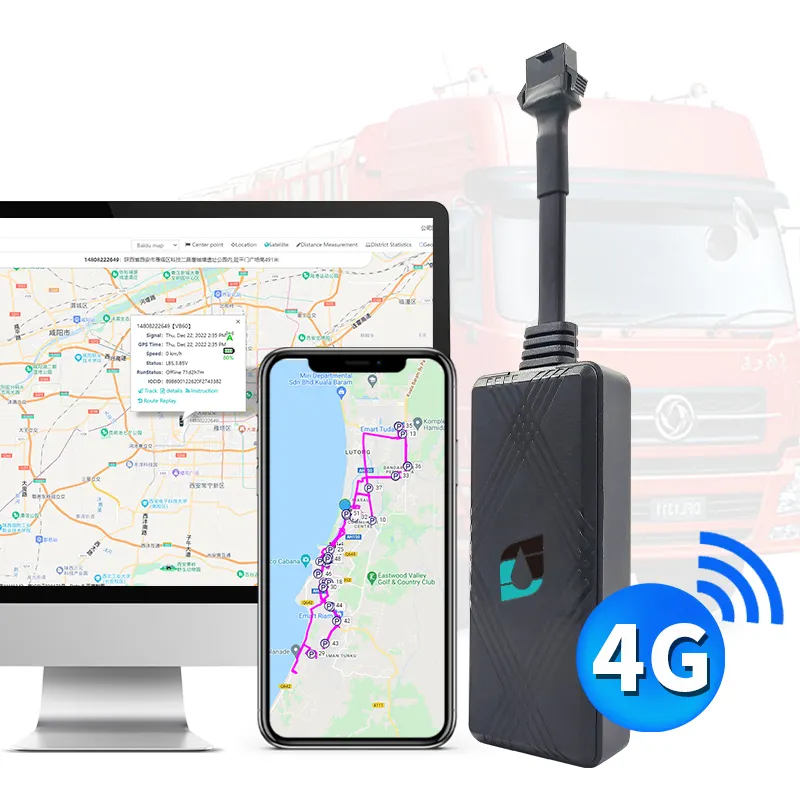 Xe GPS thời gian thực theo dõi thiết bị phát hiện ACC GPS Tracker GT06 cho xe từ xa Cắt nhiên liệu SOS