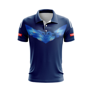 Custom Sublimated Rugby League Breathable Quick-Dry Short Sleeve Sports Jersey Stylish Geometric Print Casual Top for Men - Product Image 2