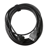 Cable de Extensión OBD2 de 16 Pines, 5m/10m, ELM327, Conector de Interfaz Adaptador de Herramienta de Diagnóstico