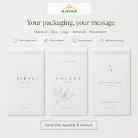 Bolsa de Embalaje de Prendas de Vestir de Papel Glassine Mate con Logotipo Personalizado, Plegable y con Embalaje Interior, para Equipos de Abastecimiento de Ropa
