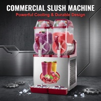 Machine à slush 36 L à 3 réservoirs, machine à boissons glacées commerciale pour café, bar, boutique, restaurant