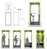 Cabine de studio vocal intérieure, cabine téléphonique insonorisée personnalisable, pod de réunion pour bureau