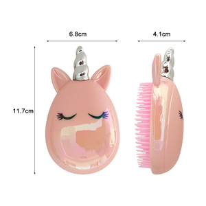 <span class=keywords><strong>Brosse</strong></span> à cheveux de voyage à poils flexibles, rose, mini <span class=keywords><strong>brosse</strong></span> démêlante en forme d'œuf <span class=keywords><strong>pour</strong></span> femmes et enfants - Product Image 4