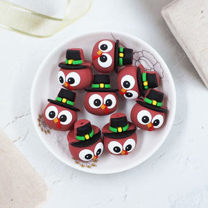 Mode Cartoon 3D Vogel Aanpasbare Siliconen Focal Beads voor Pen maken PVC Beads voor Unieke Ontwerpen - Product Image 2