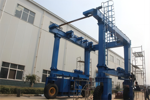 Grúa de pórtico de elevación de viaje marino oficial XCMG resistente 50 ~ 1200t grúa de yate de elevación de barco móvil para grúas de neumáticos de goma de astillero - Product Image 2