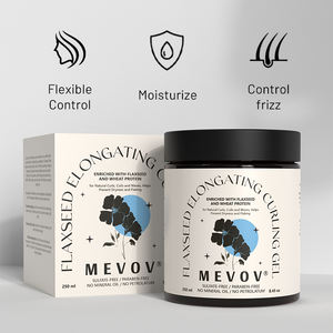 Gel de bouclage allongeant aux graines de lin de marque privée hydratant contrôlant les frisottis pour les boucles naturelles Gel de coiffure en bobines et vagues - Product Image 6