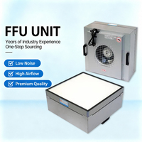 Unidad de Filtro de Aire para Cuarto Limpio con Ventilador de Alto Volumen de Aire, de Acero con Recubrimiento en Polvo, Personalizable y Compatible con OEM