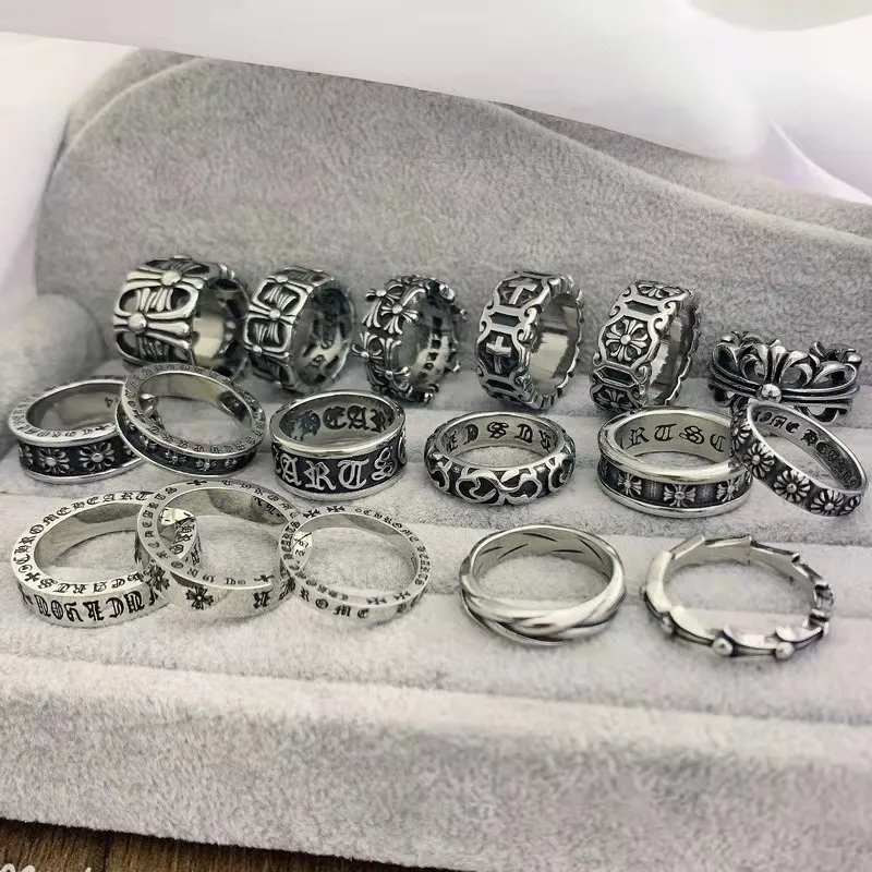 Versione alta all'ingrosso 925 argento retrò Koro divano anello costante amanti della personalità della moda indice dito vegano anello signora