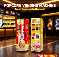 Máquinas Expendedoras Automáticas de Palomitas de Maíz Dulces y Saladas, Servicio 24H, Fácil Operación, Monedas, Efectivo, QR, NAYAX, Tarjeta de Crédito, Sin Efectivo