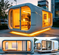 Capsule spatiale modulaire préfabriquée en acier sur mesure, super grande, insonorisée, pour usage bureautique ou hôtelier