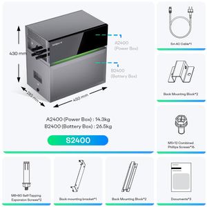 ชุดโซลาร์เซลล์สำเร็จรูป Sunpura S2400 สำหรับระเบียงบ้าน พร้อมแบตเตอรี่ในตัว 2.4 กิโลวัตต์ ระบบ All-in-one พร้อม MPPT, แบตเตอรี่, BMS และ EMS สำหรับสวนและกลางแจ้ง - Product Image 3