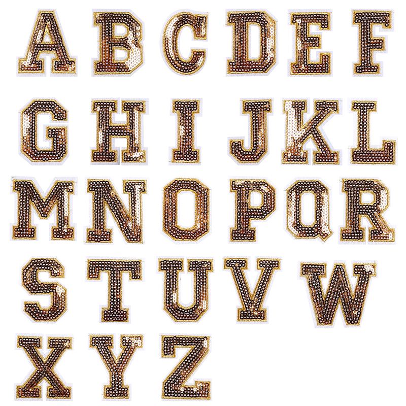 Alnicov 26 Pezzi Lettera con Strass Patch AZ Alphabet Applique 3D Cucire su Alfabeto Distintivo Ricamato Decorare Patch di Riparazione per Cappelli Camicie Scarpe Jeans Borse (Bianco