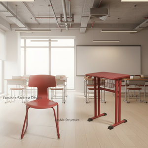 Ensemble bureau et chaise pour enfants, idéal pour l'étude à domicile, table d'école avec chaise intégrée, mobilier scolaire, bureau et chaise pour salle de classe - Product Image 2