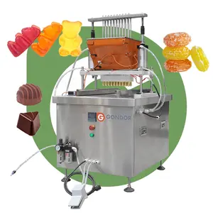 Lab Scale Semi Automatic Small Manual Hard Candy Make Depositor Jelly Sugar Deposit Bear Gummy Machine