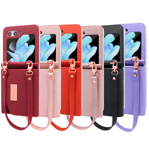 VIETAO Trending Wallet-Function Mobile Cover pour Samsung pour Galaxy <span class=keywords><strong>Z</strong></span> <span class=keywords><strong>Flip</strong></span> 6 5 <span class=keywords><strong>4</strong></span> 3 Purse Wristband Mobile Cases - Product Image 5