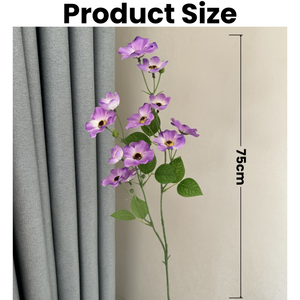 Fleurs artificielles de renoncule rouge en tissu de soie de haute qualité, 2 branches de renoncule pour la décoration de mariage - Product Image 2