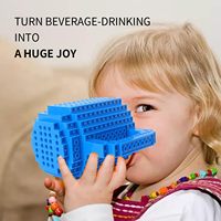 Nouvelles idées de produits 2023, tasse de 350 ml, cadeaux de Noël pour enfants, tasse à café amusante et originale à faire soi-même avec des blocs de construction, tasse en briques