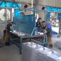 Banc de coffrage modulaire réutilisable en aluminium pour béton