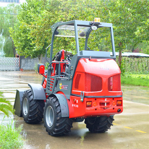 Hydrostatique tracteurs agricoles chargeuse sur pneus DY35 petit chargeur de <span class=keywords><strong>jardin</strong></span> avec bois attrape de chargeuse compacte - Product Image 6