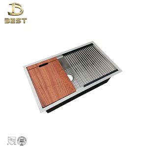 Vietnam Évier de cuisine à bol unique en acier inoxydable 304 de haute qualité fait à la main brossé anti-rayures avec robinet pour un usage domestique - Product Image 4