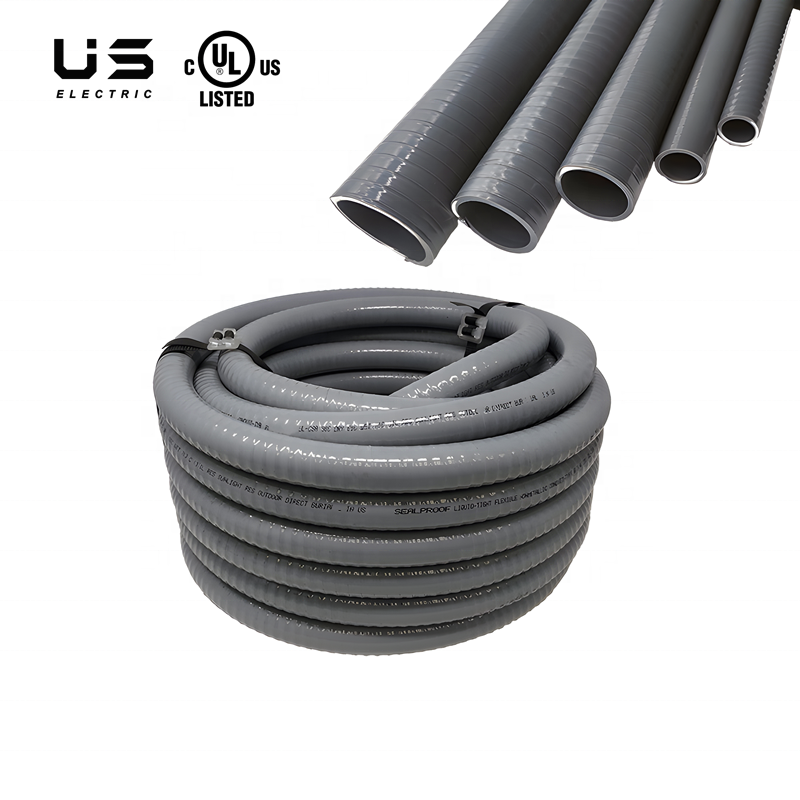 Conduto flexível de PVC 1/2" para tubo de conduíte elétrico, conduíte não metálico feito de nylon e plástico