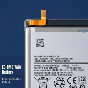 Batterie de remplacement pour smartphone Samsung Galaxy M31S M317, vente en gros, EB-BM317ABY - Product Image 2